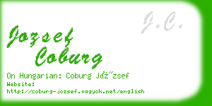 jozsef coburg business card